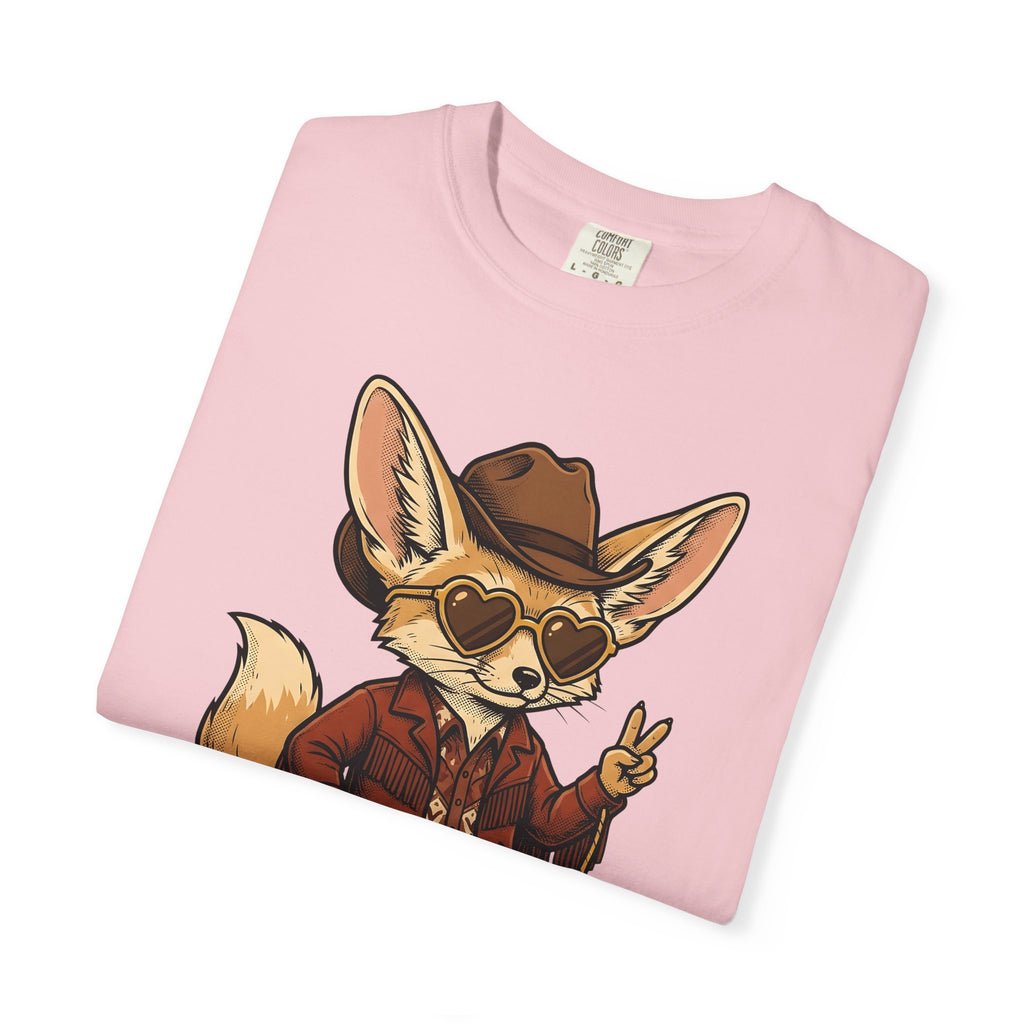 Fennec Fox Cowboy T-Shirt Cowgirl Western Gift Women Vintage T-Shirt Desert Fox T-Shirt Rodeo Fan Retro T-Shirt Western Graphic Hand Drawn