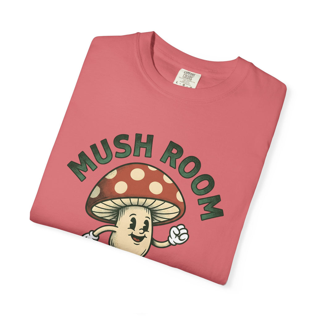 Funny Mushroom T-Shirt Funny Outdoors Gift Women Classic T-Shirt Toadstool T-Shirt Humor Fan Vintage T-Shirt Camping Graphic Hand Drawn Smiley Face