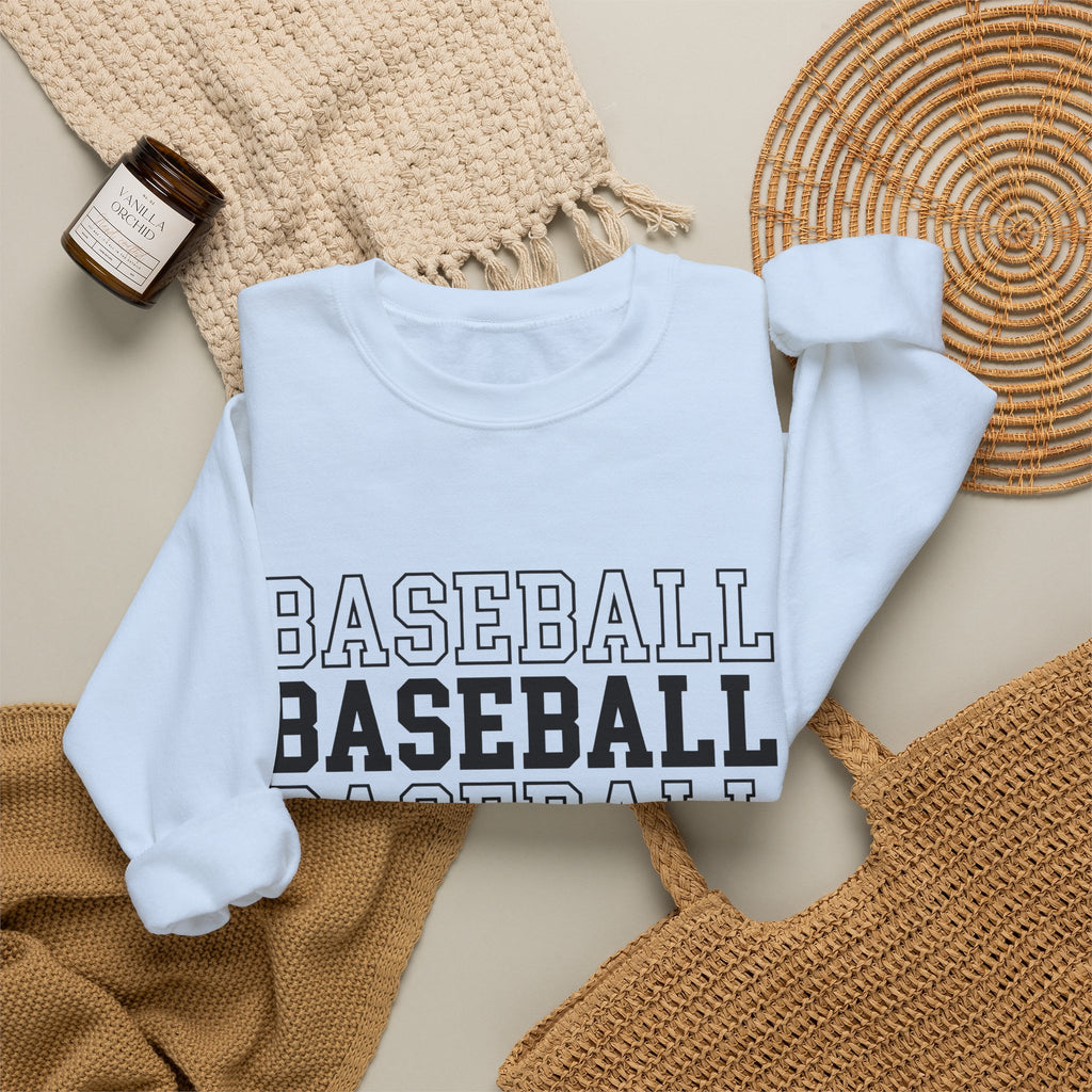 Baseball Ballplayer Sweatshirt Baseball Mom Recreation Gift Women Energetic Sweatshirt Baseball Player Sweatshirt Baseball Mom Fan Vibrant Sweatshirt Leisure