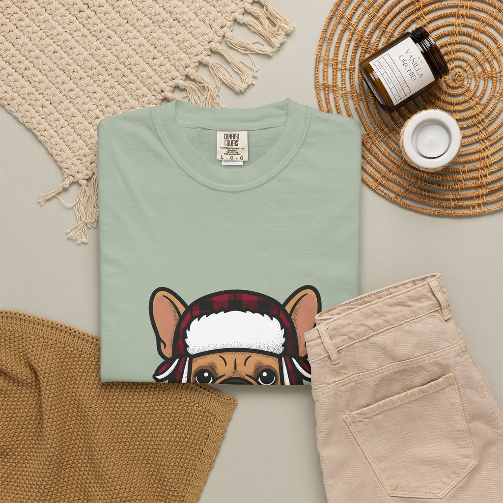French Bulldog T-Shirt Dog Dogs Gift Women Line Art T-Shirt Bulldog T-Shirt Dog Fan Puppy Graphic Illustration Drawing Sketch Winter Hat T-Shirt