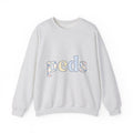 Floral Monogram Sweatshirt Nurses Hospital Gift Women Pale Colors Sweatshirt Initial Sweatshirt Nurse Enthusiast Pastel Sweatshirt Medical Graphic Old School