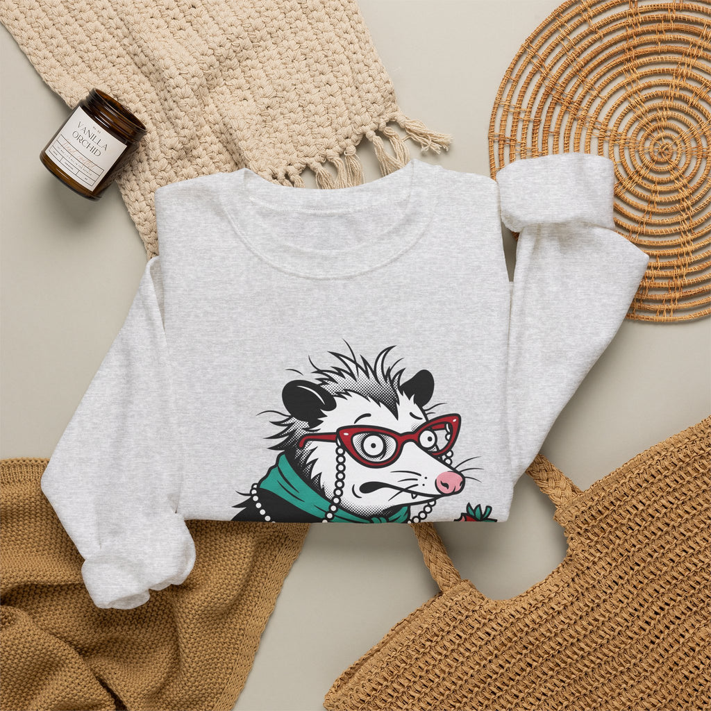 Opossum Possum Wildlife Gift Comic Possum Opossum Fan Opossum Wildlife Sweatshirt