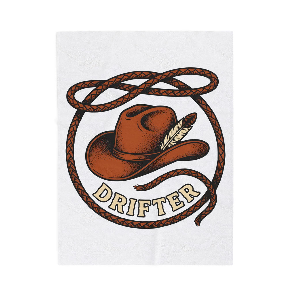 Rancher Hat Blanket Cowgirl Rodeo Gift Women Antique Blanket Cowboy Hat Blanket Cowgirl Fan Western Blanket Rodeo Graphic Traditional Cord Blanket