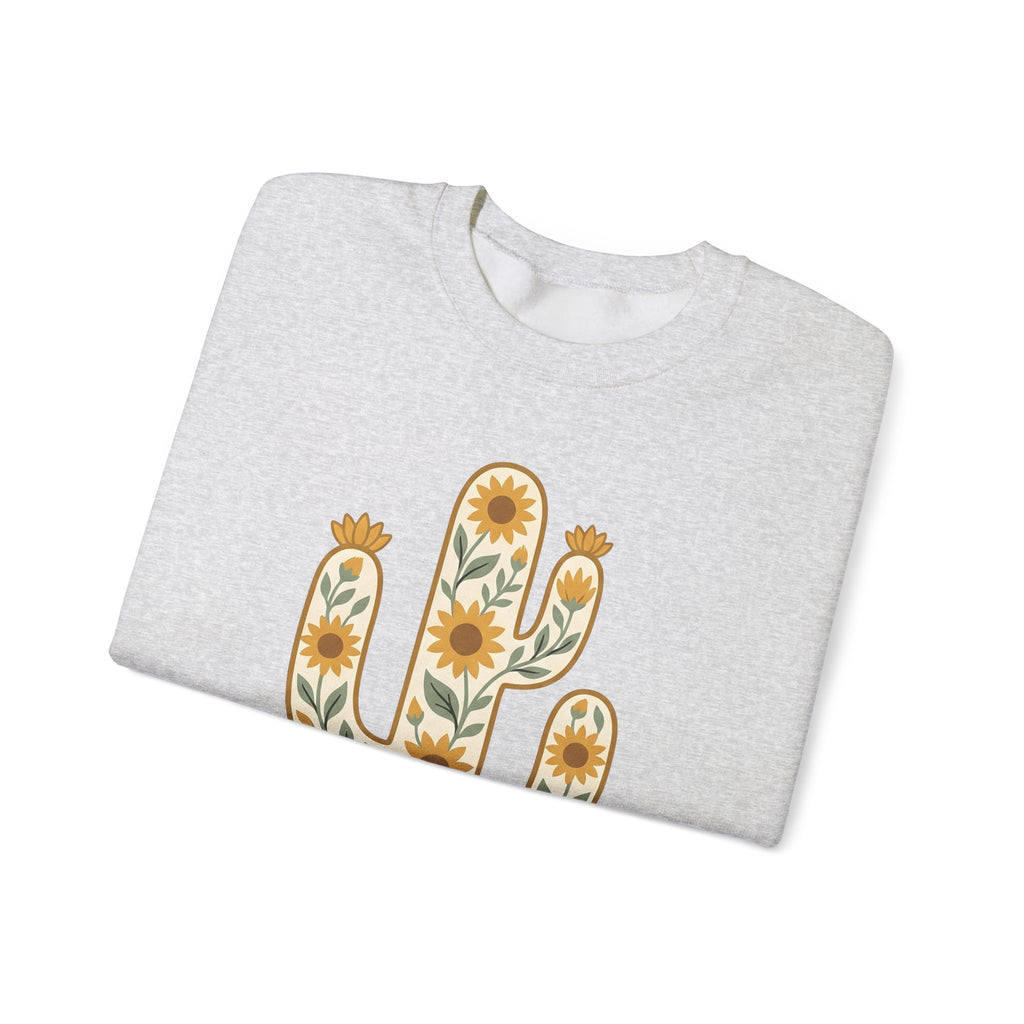 Prickly Flower Sweatshirt Cowgirl Cowboy Gift Women Vintage Sweatshirt Thorn Sweatshirt Rancher Fan Retro Sweatshirt Rodeo Graphic Sketch Sunflower Sweatshirt