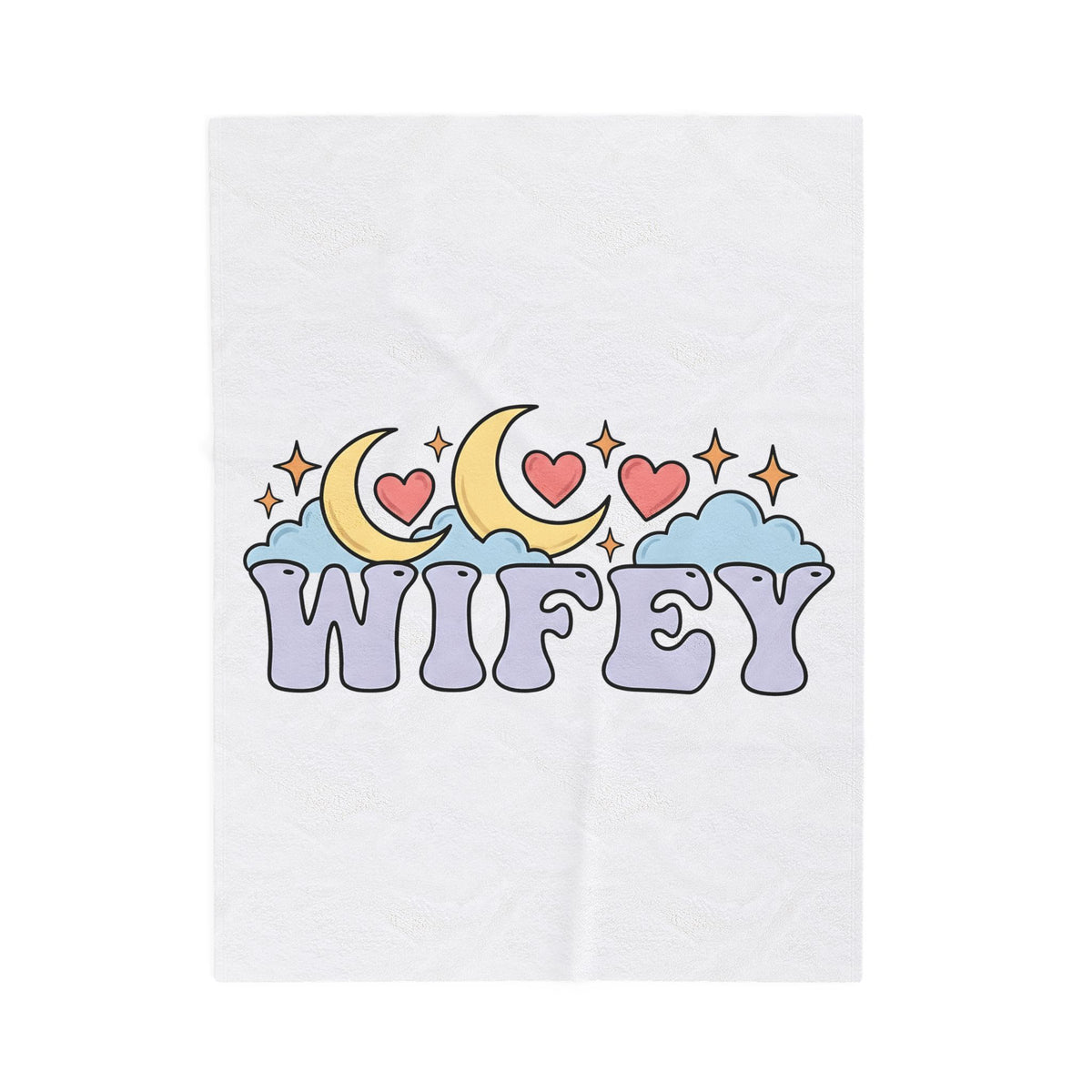 Moon Love Clouds Blanket Mom Wedding Gift Women Fairy Tale Blanket Lunar Blanket Mother Enthusiast Mythical Blanket Bridal Graphic Vintage Sparkle