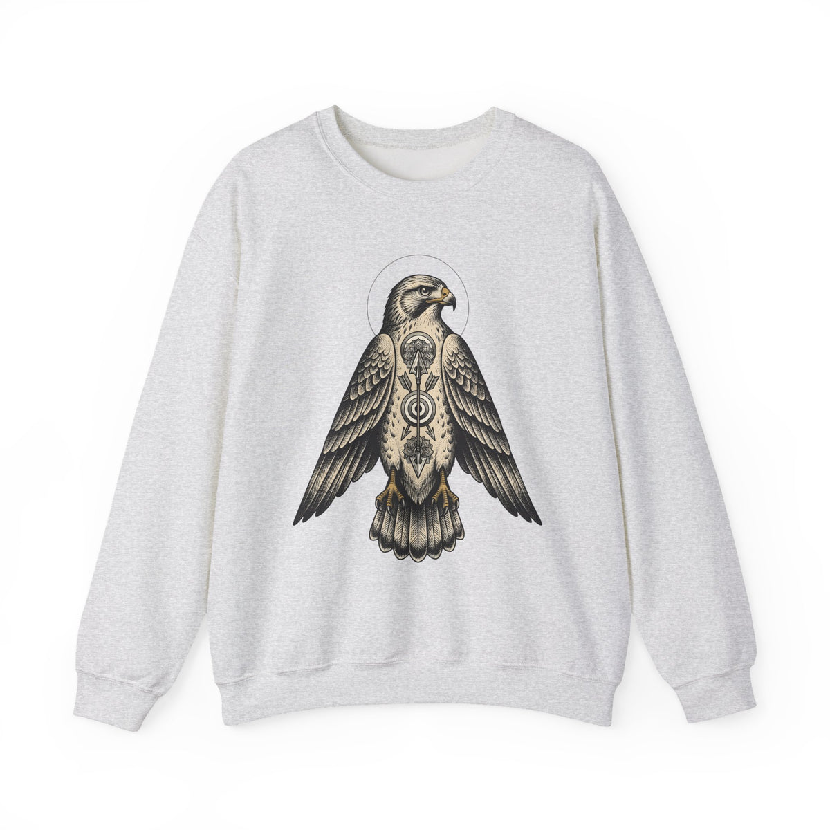 Eagle Design Sweatshirt Sports Wildlife Gift Women Tribal Sweatshirt Bald Eagle Sweatshirt Athlete Fan Native Sweatshirt Wildlife Graphic Classic Spear Sweatshirt