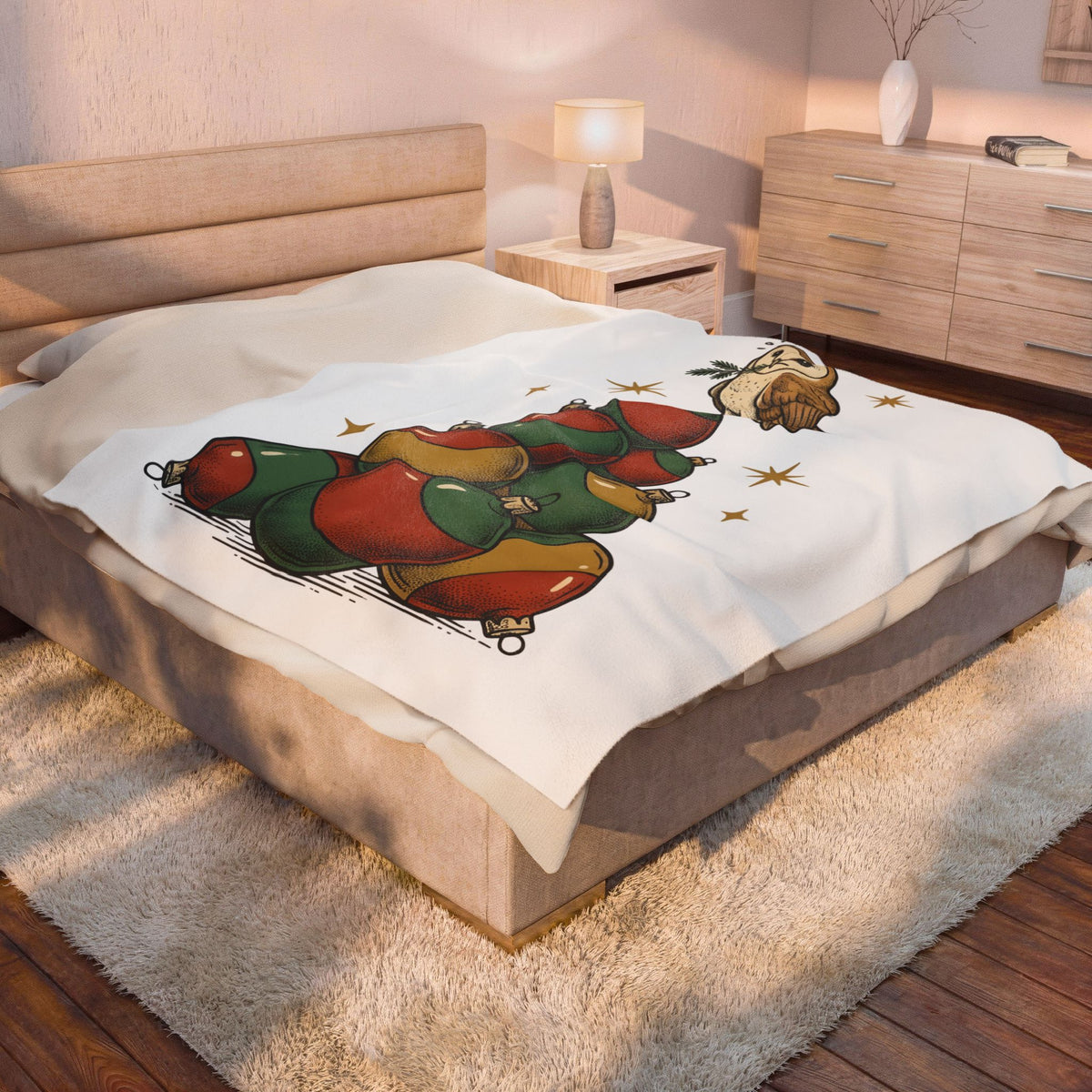 Owl Christmas Tree Blanket Christmas Animals Gift Women Vintage Blanket Christmas Tree Blanket Holiday Fan Retro Blanket Wildlife Graphic Hand