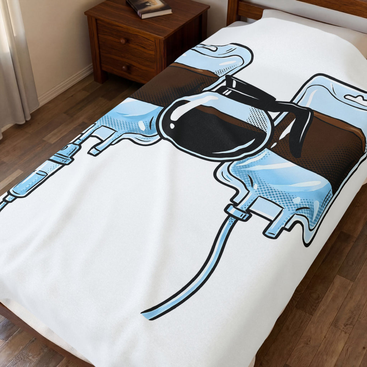Coffee Steep Blanket Blanket Nurses Espresso Gift Women Comic Blanket Coffee Blanket Blanket Nurse Enthusiast Cartoon Blanket Coffee Illustration Retro