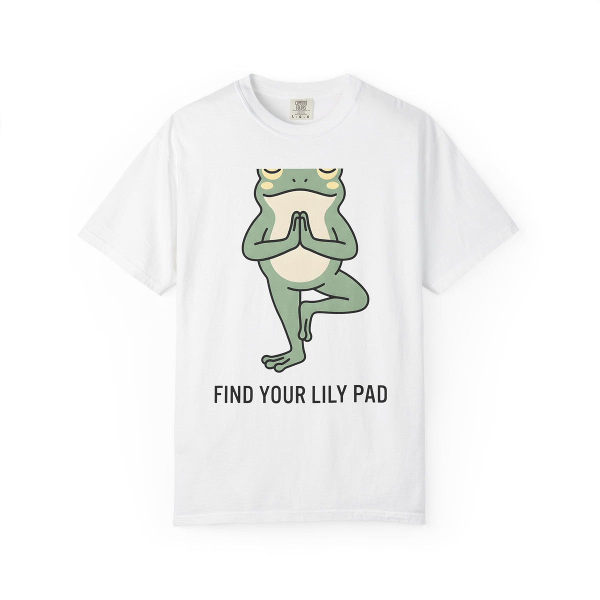 Yoga Frog T-Shirt Yoga Nature Gift Women Sketch T-Shirt Toad T-Shirt Yoga Enthusiast Drawing Illustration Wildlife Graphic Clean Standing Pose