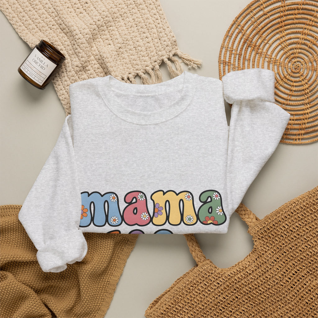 Bloom Typography Sweatshirt Moms Relatives Gift Women Boho Sweatshirt Typography Sweatshirt Motherhood Enthusiast Bohemian Sweatshirt Family Graphic Classic