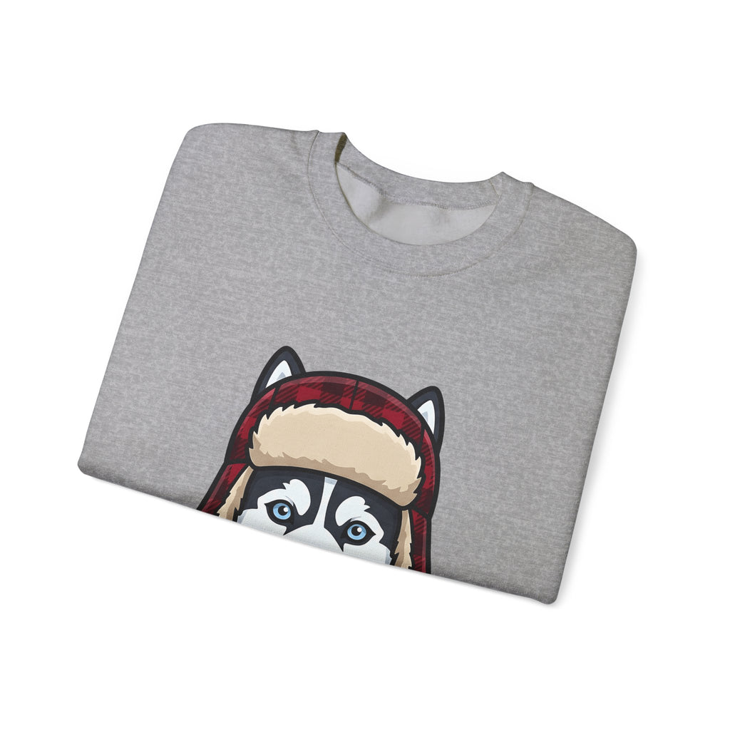 Husky Pup Sweatshirt Dog Companion Gift Women Illustration Sweatshirt Siberian Husky Sweatshirt Dog Fan Husky Graphic Sweatshirt Manga Winter Cap Sweatshirt