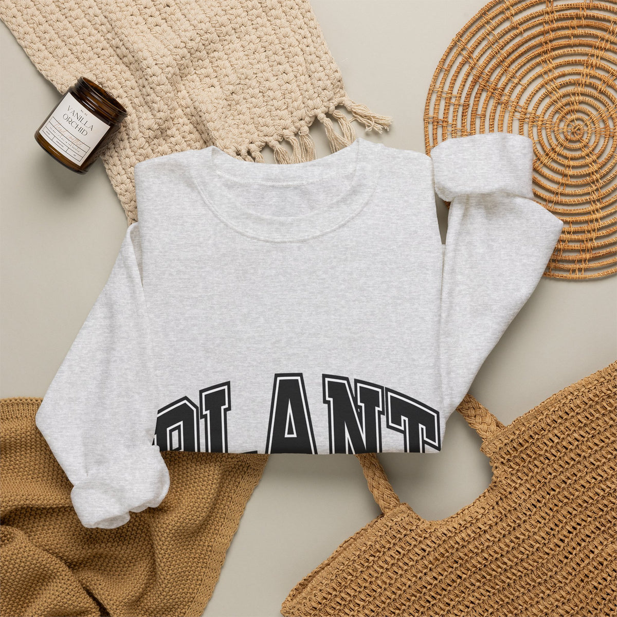 College Font Text Sweatshirt Mom Gardening Gift Women Bold Sweatshirt Typography Sweatshirt Motherhood Fan Typography Sweatshirt Gardener Graphic Vintage