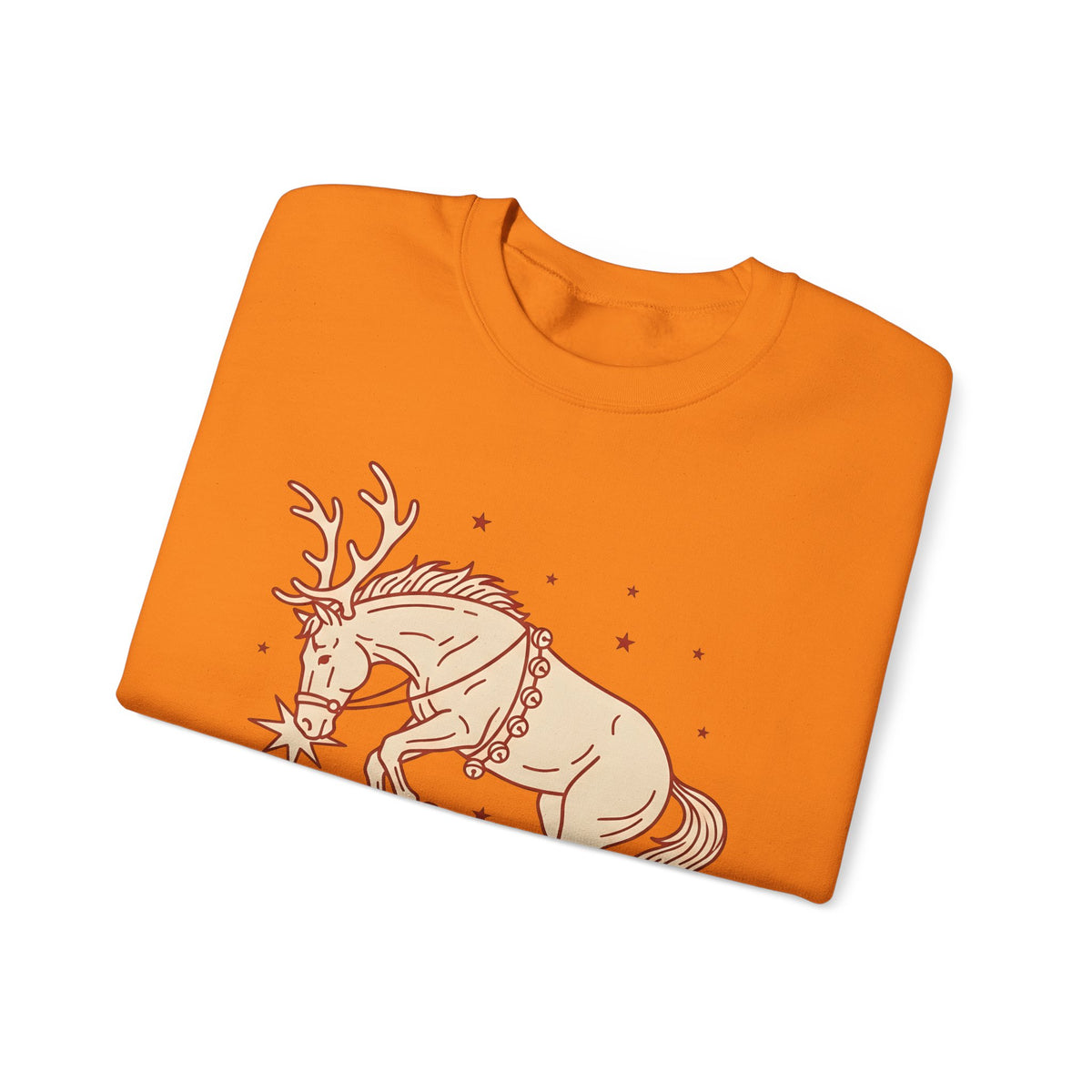 Stag Sweatshirt Christmas Creatures Gift Women Hand Drawn Sweatshirt Deer Sweatshirt Xmas Fan Illustrated Sweatshirt Animal Graphic Classic Twinkles Sweatshirt