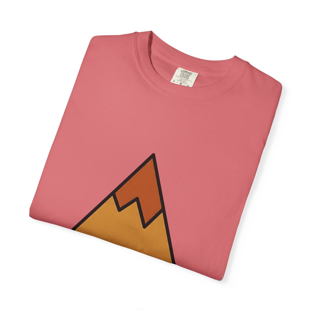 Mountain Nature Outdoors Gift Minimalist Peak Wilderness Enthusiast Simple Adventure T-Shirt