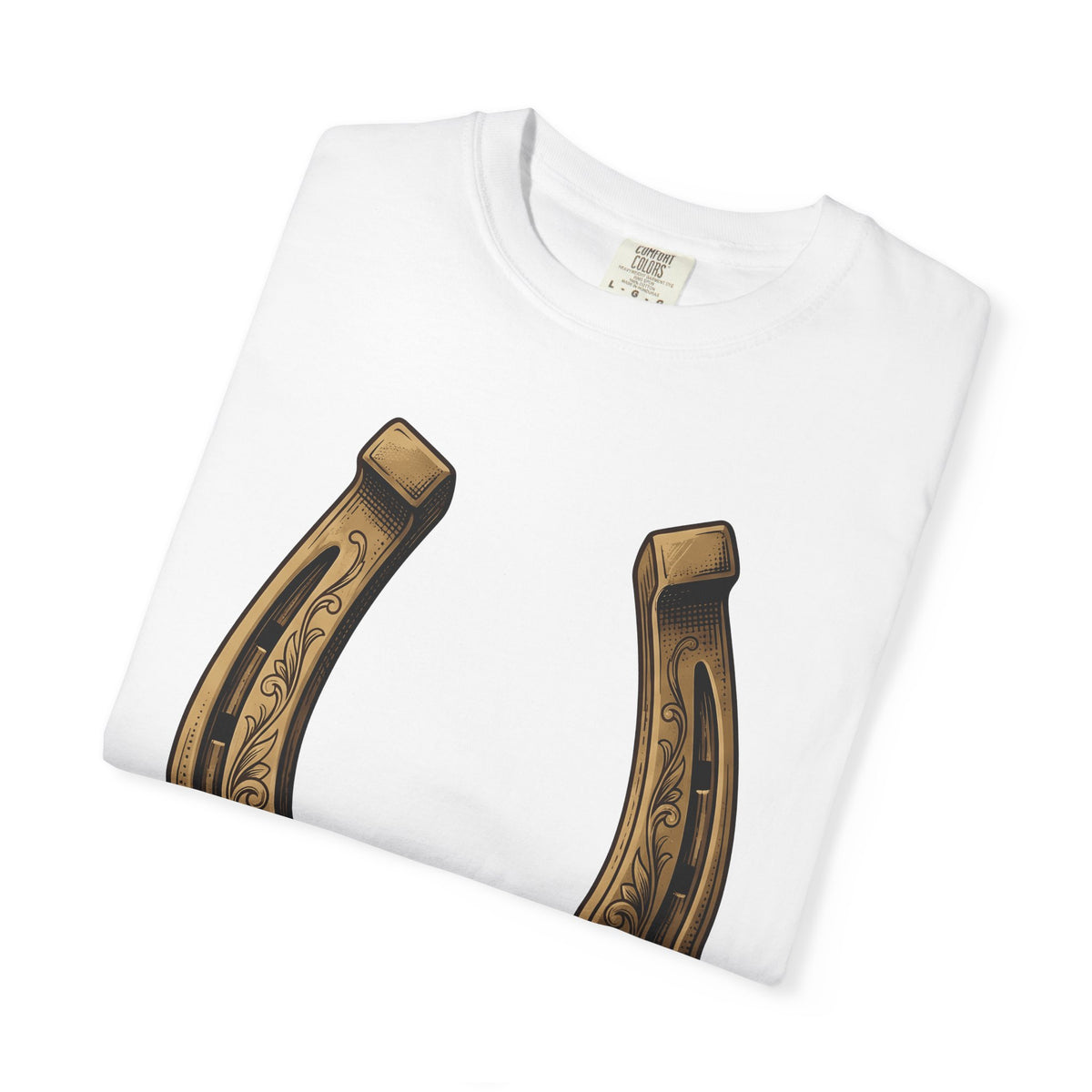 Horseshoe T-Shirt Cowgirl Farm Gift Women Cowboy T-Shirt Shoe T-Shirt Rodeo Fan Western T-Shirt Ranch Graphic Retro Flower T-Shirt
