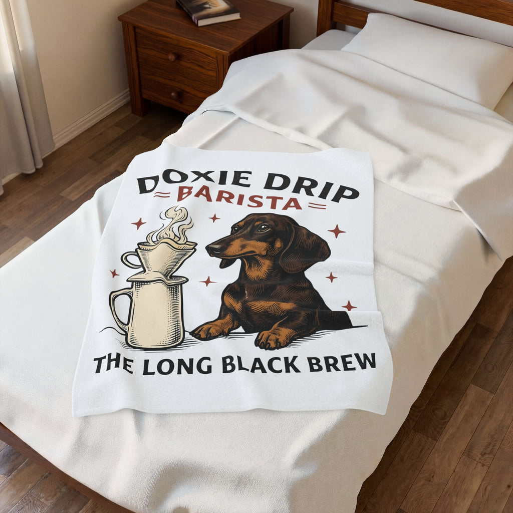 Dachshund Coffee Blanket Coffee Pet Gift Women Retro Blanket Wiener Dog Blanket Coffee Fan Java Vintage Blanket Dog Graphic Sketch Coffee Cup