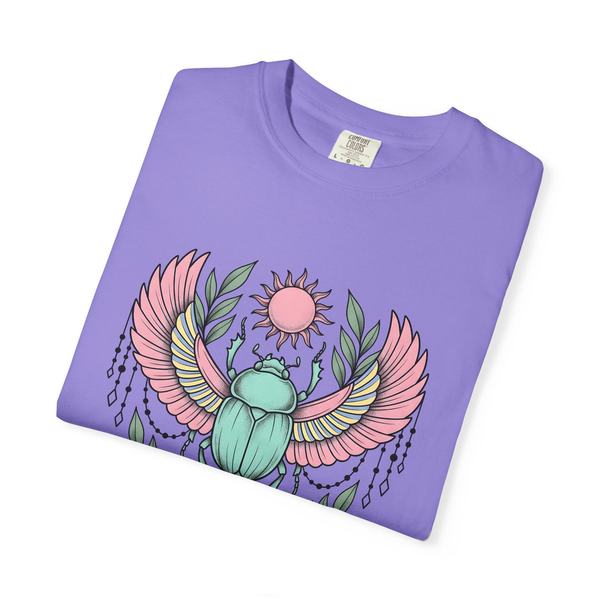 Scarab Bug Boho Chic Metaphysical Gift Tribal Beetle Bohemian Enthusiast Primitive Spiritual T-Shirt