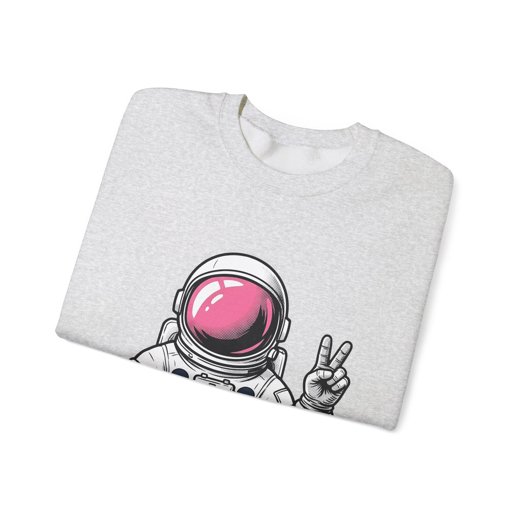 Astronaut Graphic Sweatshirt America Space Gift Women Comic Sweatshirt Cosmonaut Sweatshirt Patriot Fan Galactic Graphic Illustration Cartoon Sweatshirt Retro