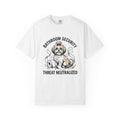 Shih Tzu Puppy T-Shirt Dog Joke Gift Women Comic T-Shirt Puppy T-Shirt Dog Fan Cartoon T-Shirt Humor Graphic Sketch Bathroom Paper T-Shirt