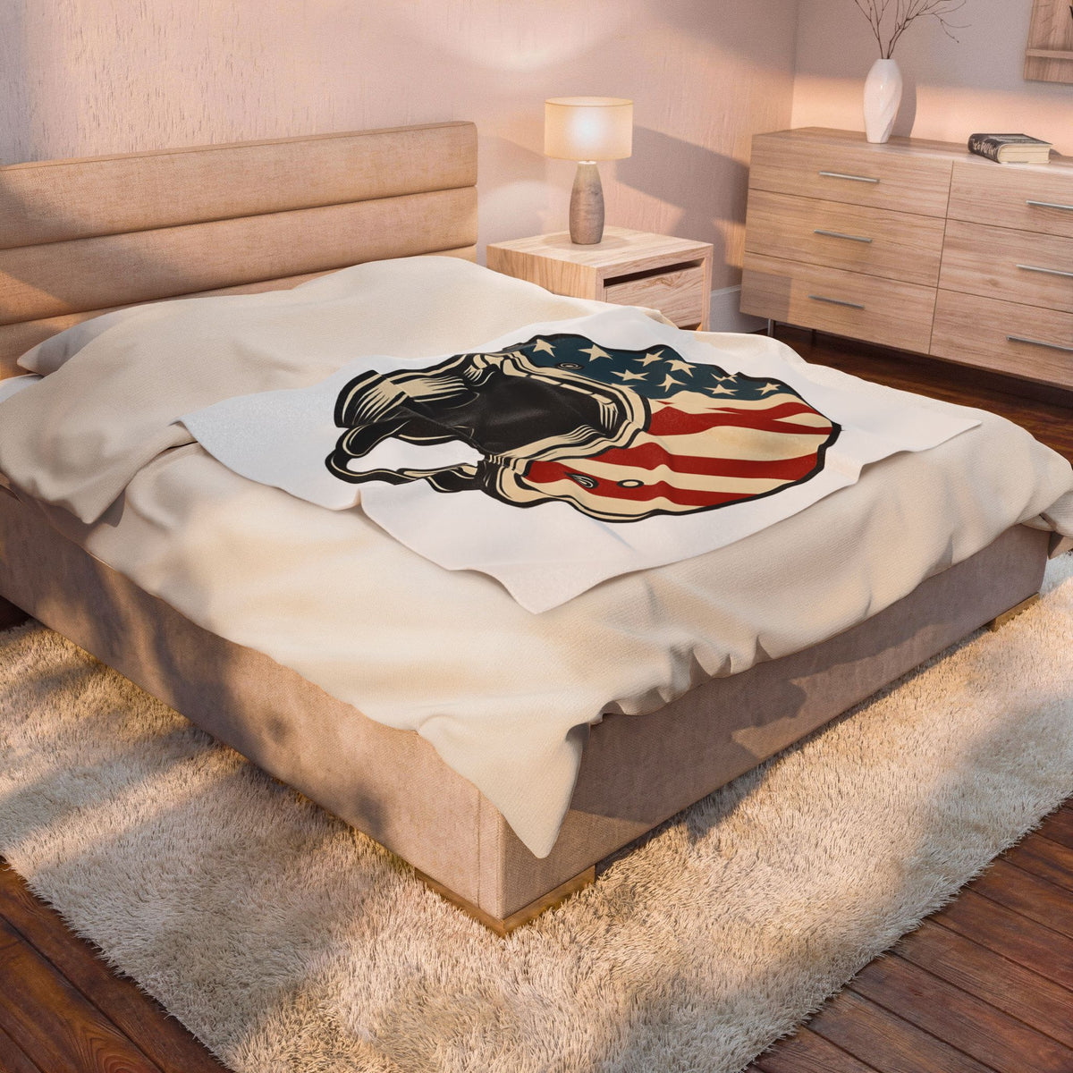 Us Flag Helmet Blanket 4th Of July Liberty Gift Women Retro Blanket Helmet Blanket Patriot Fan Vintage Blanket Retro Graphic Blanket Vintage Star