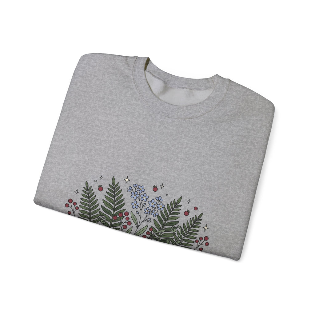 Botanical Floral Graphic Sweatshirt Aunt Family Gift Women Whimsical Sweatshirt Flower Sweatshirt Auntie Fan Boho Graphic Hand Drawn Stars Sweatshirt