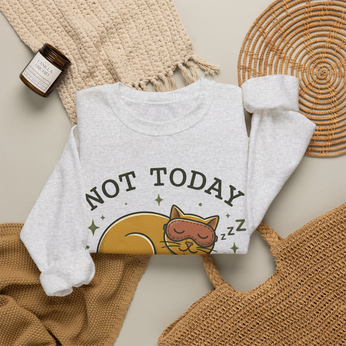 Dozing Cat Sweatshirt Funny Kitten Gift Women Line Art Sweatshirt Sleeping Cat Sweatshirt Humor Fan Cartoon Sweatshirt Kitten Graphic Classic Bedtime Mask
