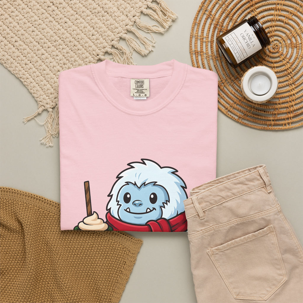 Abominable Snowman Christmas Holiday Gift Comic Yeti Xmas Fan Cartoon Holiday Chibi T-Shirt