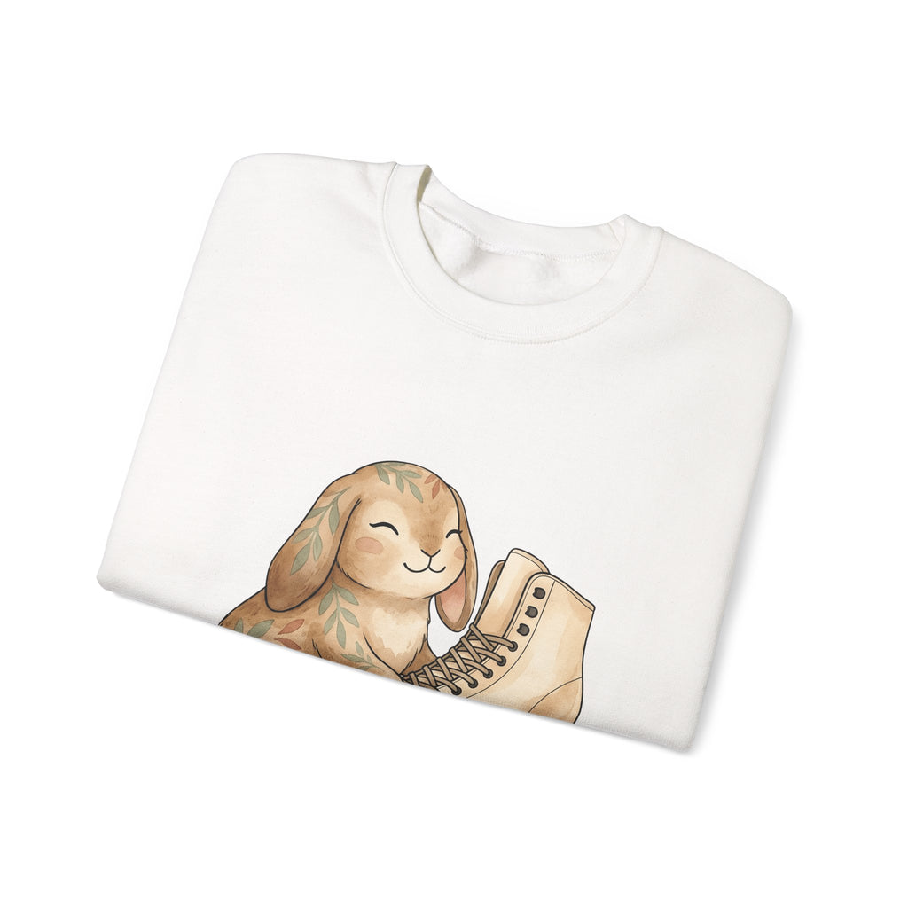 Bunny Skate Sports Fauna Gift Adorable Rabbit Skate Athlete Fan Wildlife Cute Brushstroke Sweatshirt