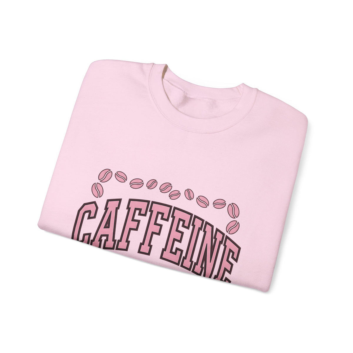 Coffee Beans Sweatshirt Coffee Humor Gift Women Bold Sweatshirt Coffee Sweatshirt Caffeine Fan Coffee Art Sweatshirt Funny Graphic Retro Pink Accent Sweatshirt