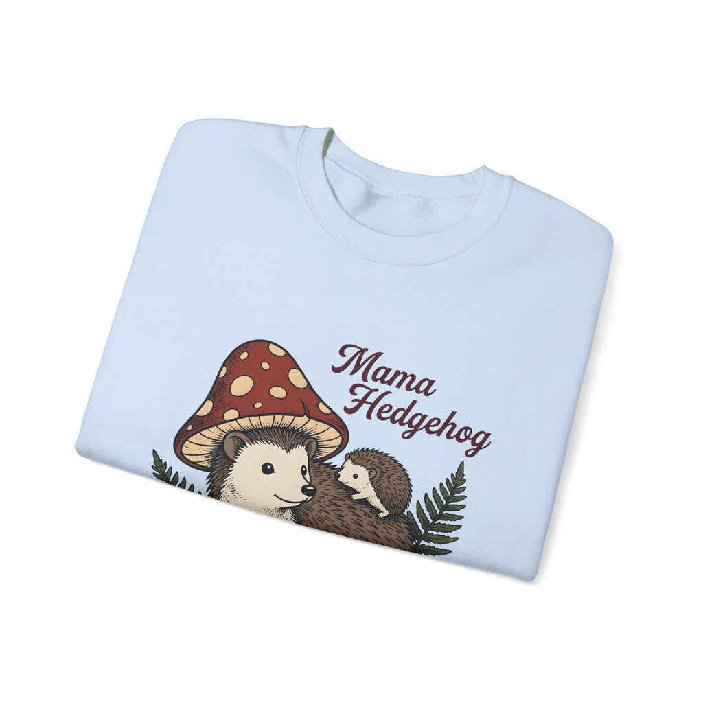 Hedgehog Group Sweatshirt Moms Wildlife Gift Women Forest Sweatshirt Porcupine Sweatshirt Mother Fan Woodland Sweatshirt Animal Graphic Retro Toadstools Sweatshirt