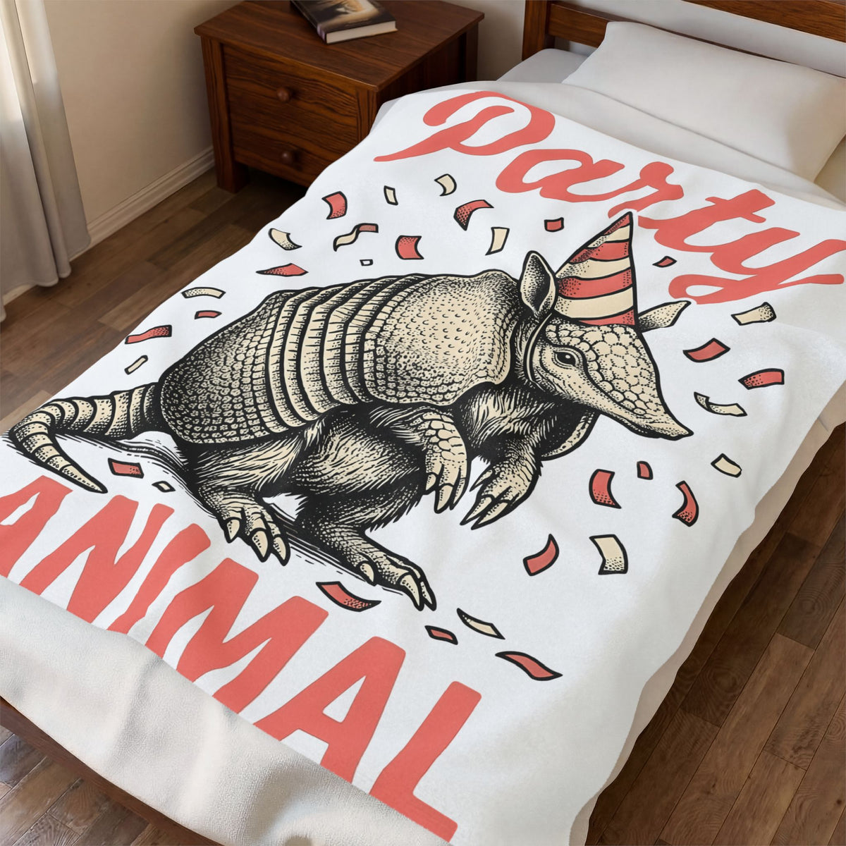 Armadillo Birthday Hat Blanket Cowgirl Celebration Gift Women Sketch Blanket Dillo Blanket Cowgirl Fan Drawing Graphic Retro Glitter Blanket