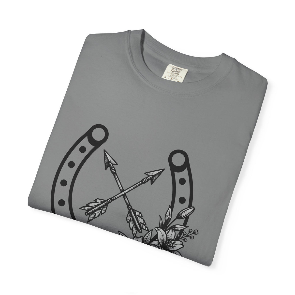 Horseshoe Arrows T-Shirt Cowgirl Cowboy Gift Women Tribal T-Shirt Arrowheads T-Shirt Rodeo Fan Native T-Shirt Cowboy Graphic Classic Blossoms