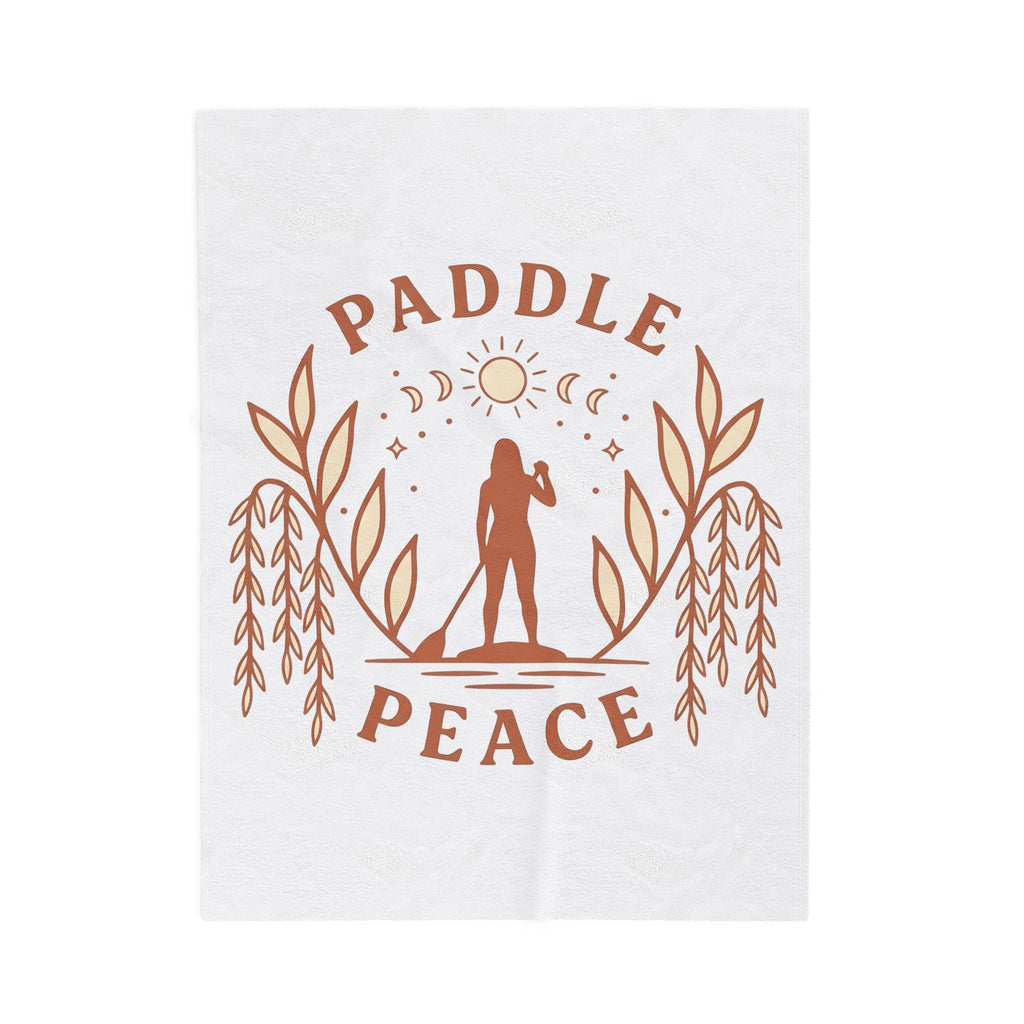 Sup Rider Blanket Sports Environment Gift Women Ethnic Blanket Paddleboarder Blanket Athlete Fan Eco Graphic Sleek Botanical Blanket