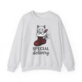 Kitten Stocking Sweatshirt Cat Christmas Gift Women Vintage Sweatshirt Christmas Stocking Sweatshirt Cat Fan Retro Sweatshirt Winter Graphic