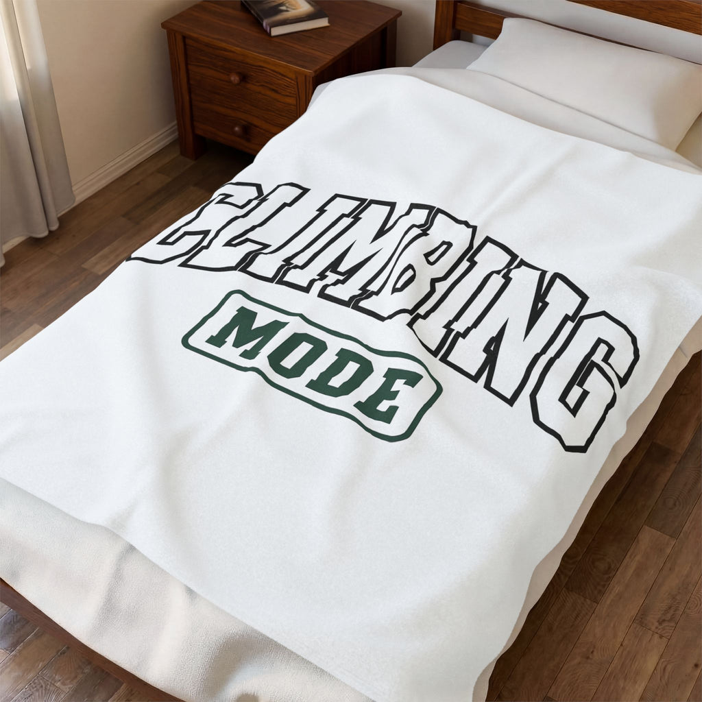 Climbing Lettering Climbing Exercise Gift Strong Typography Bouldering Enthusiast Blanket