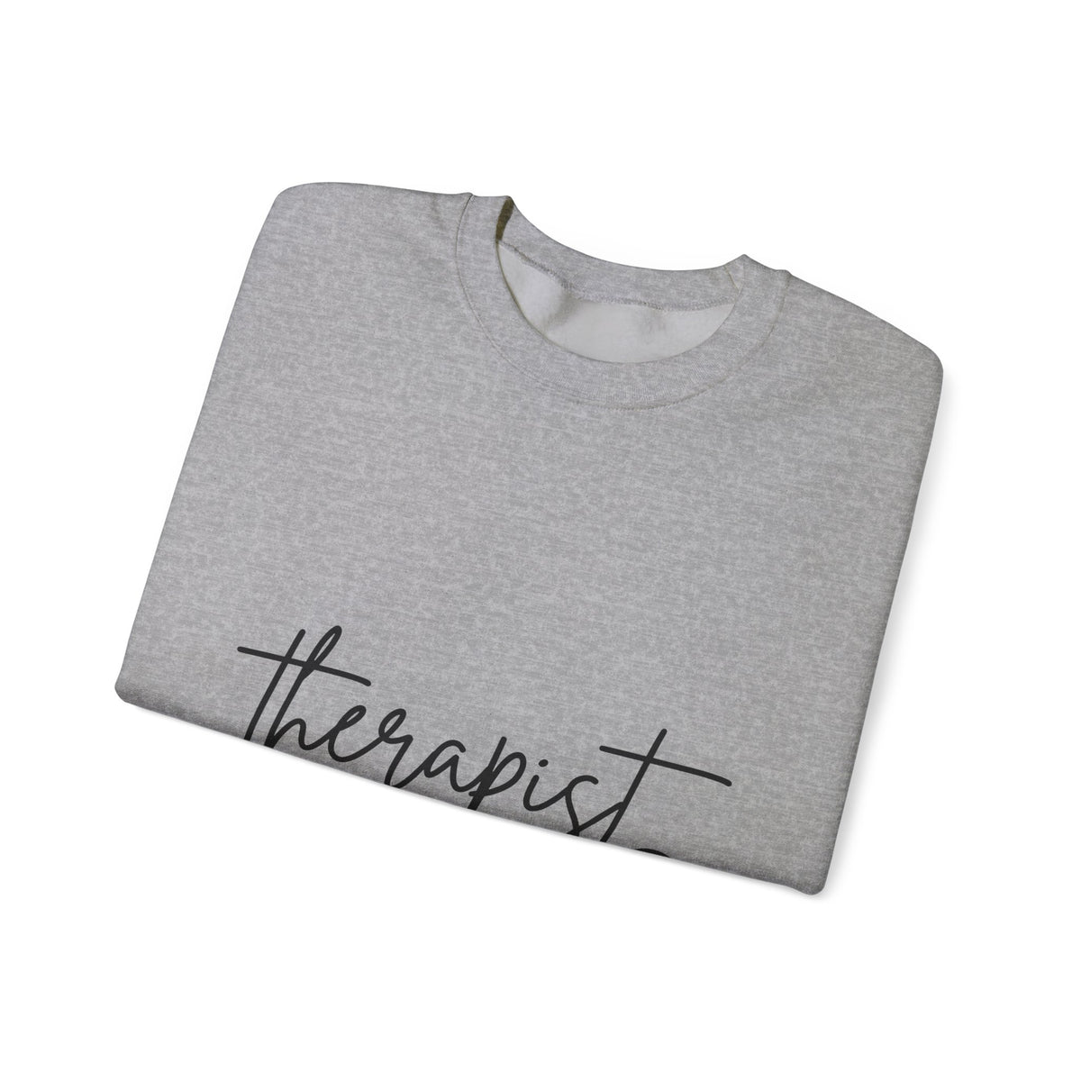Therapist Word Art Sweatshirt Therapist Wellness Gift Women Minimalist Sweatshirt Counseling Typography Sweatshirt Mental Health Enthusiast Simple Sweatshirt