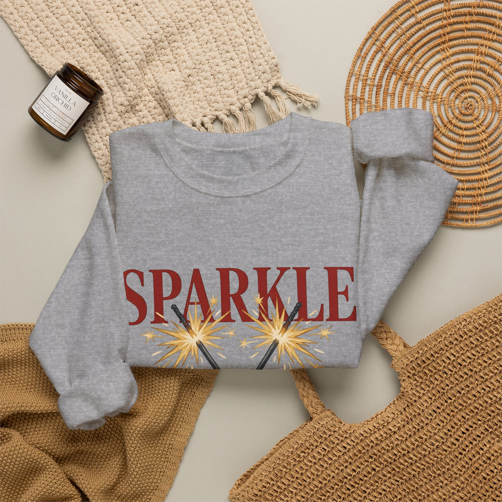 Sparkler Bow Sweatshirt 4th Of July America Gift Women Hand Painted Sweatshirt Sparkler Sweatshirt Independence Day Fan Painted Sweatshirt Patriotic Graphic