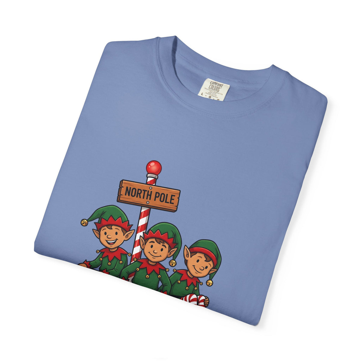 Holiday Elves T-Shirt Christmas Relatives Gift Women Comic T-Shirt Elf T-Shirt Christmas Fan Cartoon T-Shirt Family Graphic Retro Polar Sign T-Shirt