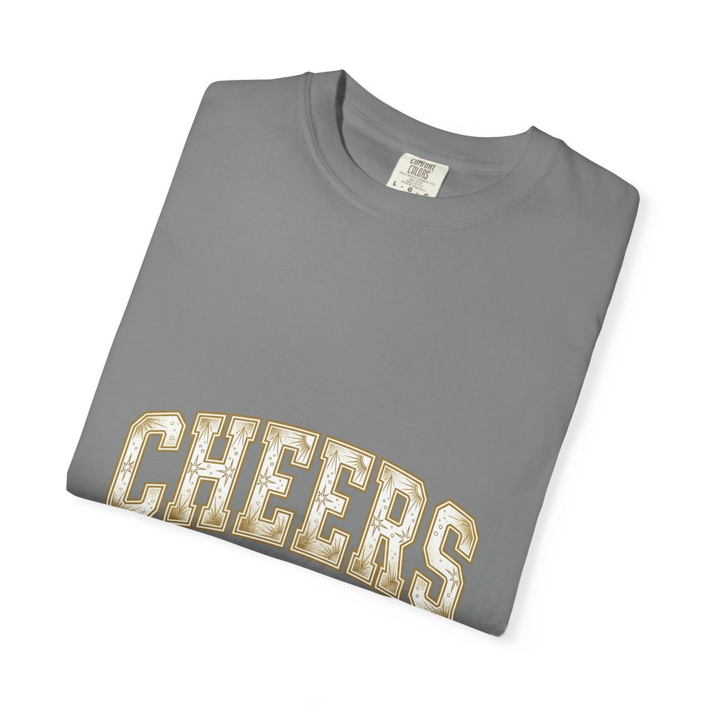 Festive Lettering Holiday Gathering Gift Cheerful Typography Christmas Fan Hand Lettering Party T-Shirt