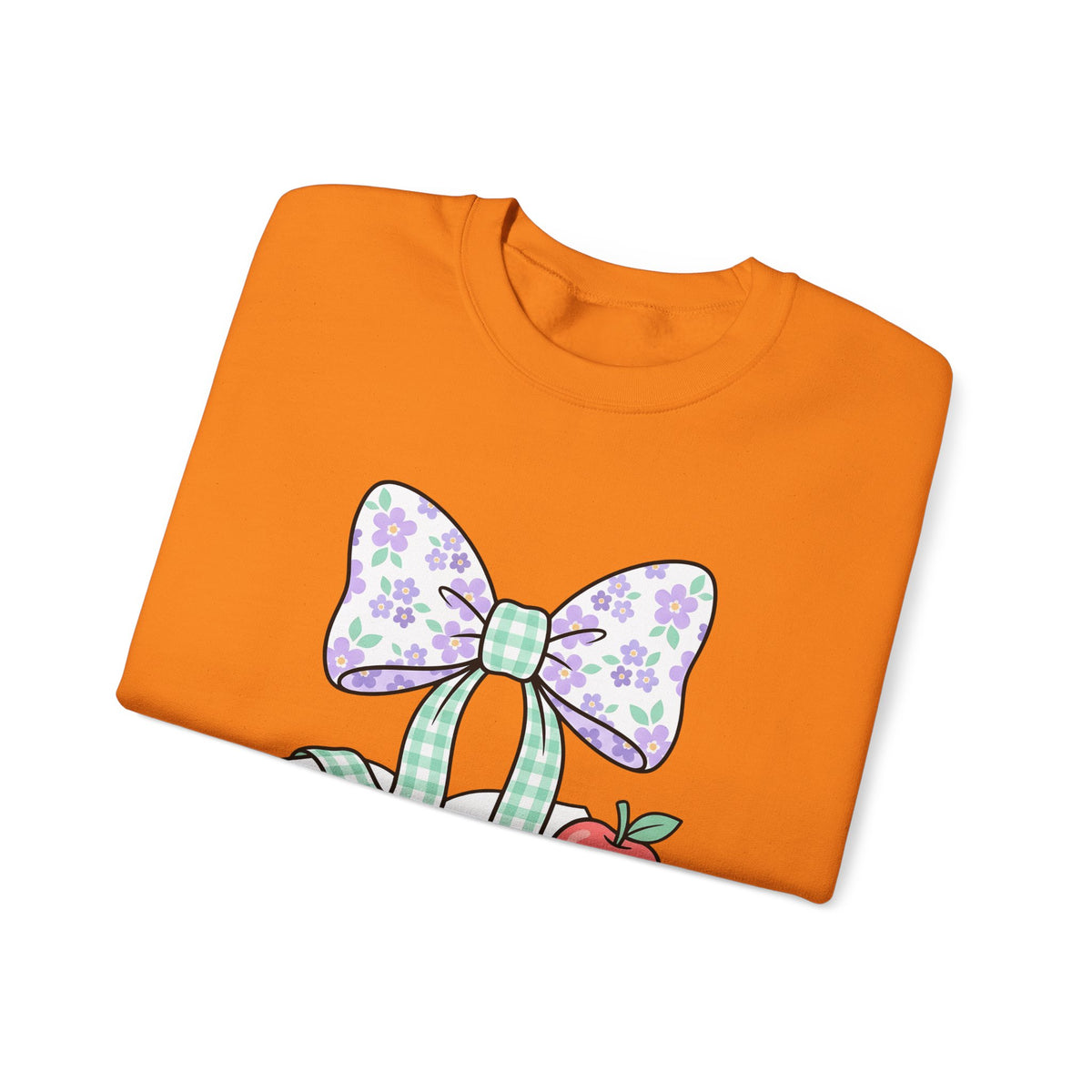 Reading Bow Sweatshirt Teachers Education Gift Women Cute Sweatshirt Reading Bow Sweatshirt Teacher Enthusiast Adorable Sweatshirt Learning Graphic Muted Fruit