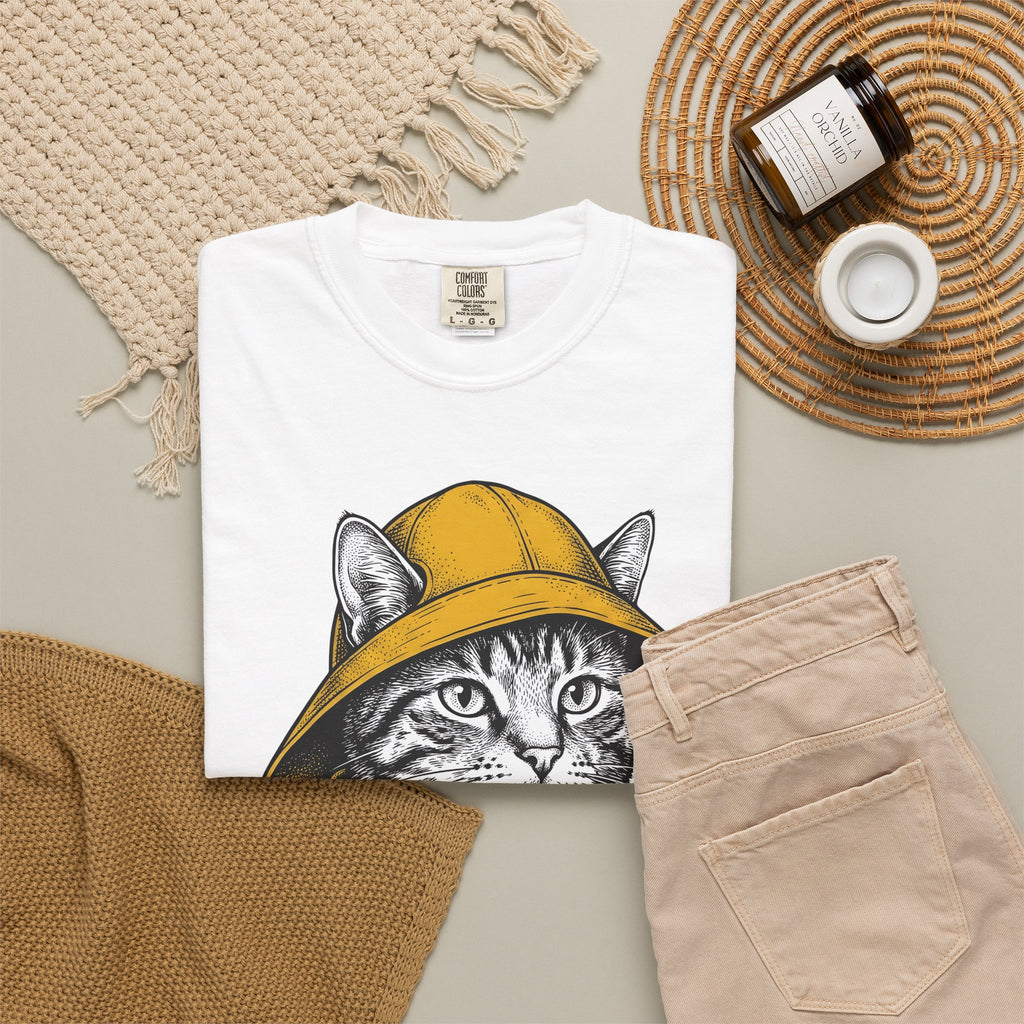 Orange Cat T-Shirt Cat Pets Gift Women Retro T-Shirt Kitty T-Shirt Feline Fan Cat Graphic Vintage T-Shirt Sketch Jacket T-Shirt