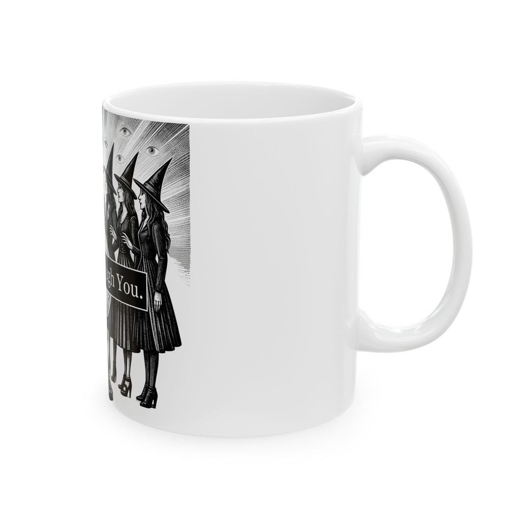 Witches Circle Mug Halloween Supernatural Gift Women Eerie Mug Coven Mug Horror Fan Occult Graphic Mug Classic Fortune Ball Mug