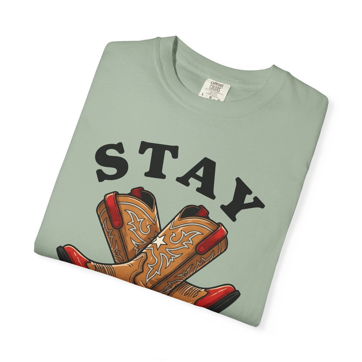 Cowboy Boots T-Shirt 4th Of July Country Gift Women Modern T-Shirt Boot T-Shirt Patriot Fan Western T-Shirt Country Graphic Classic Star T-Shirt