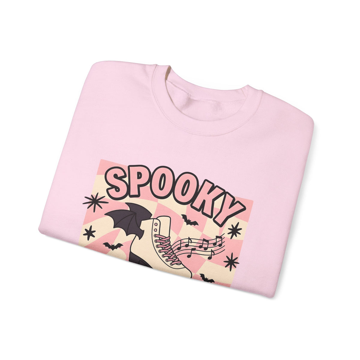 Roller Skate Bat Sweatshirt Halloween Sports Gift Women Line Art Sweatshirt Roller Derby Sweatshirt Horror Fan Skate Graphic Athlete