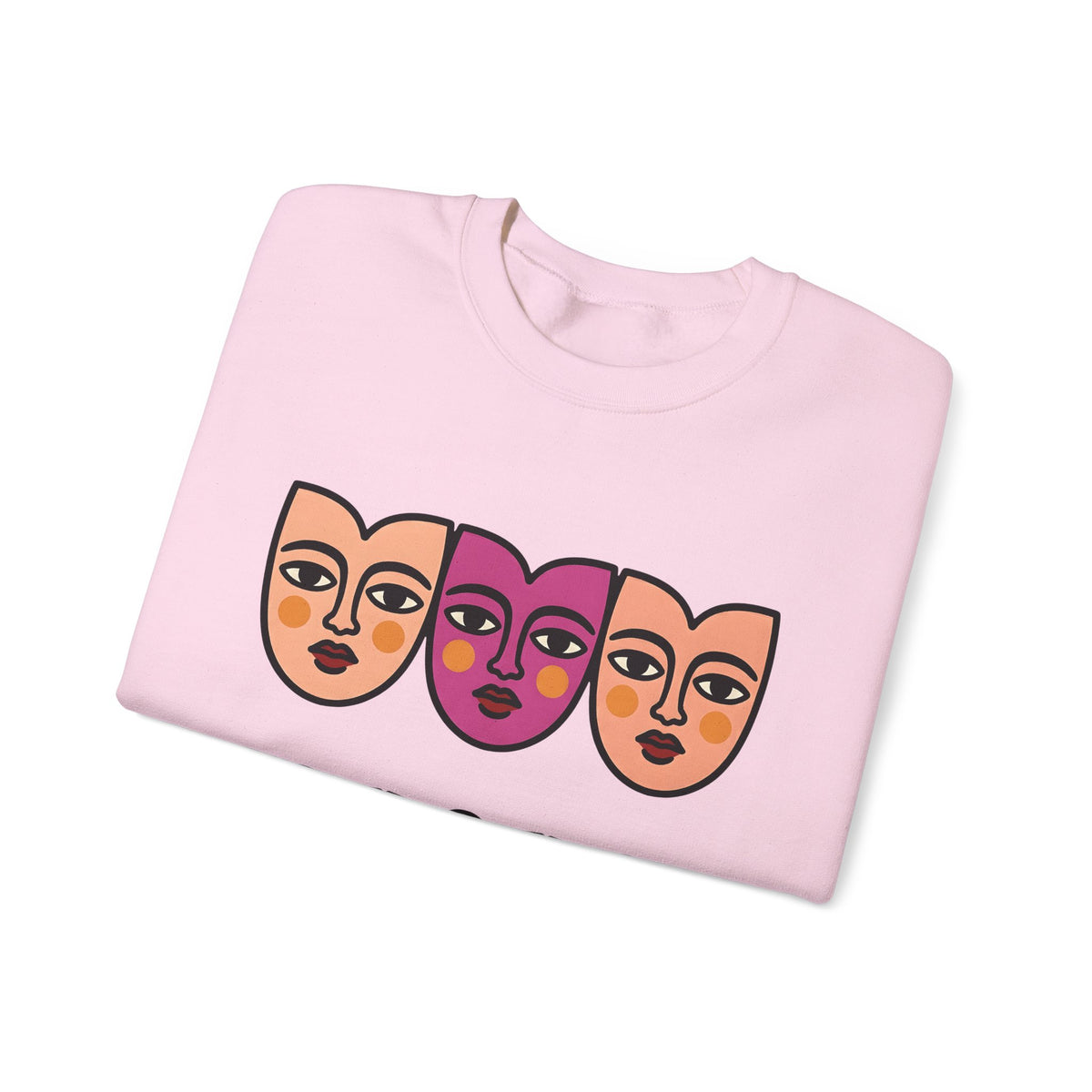 Abstract Faces Sweatshirt Abstract Art Gift Women Modern Sweatshirt Faces Sweatshirt Art Fan Contemporary Sweatshirt Artistic Graphic Minimal Bold Outlines