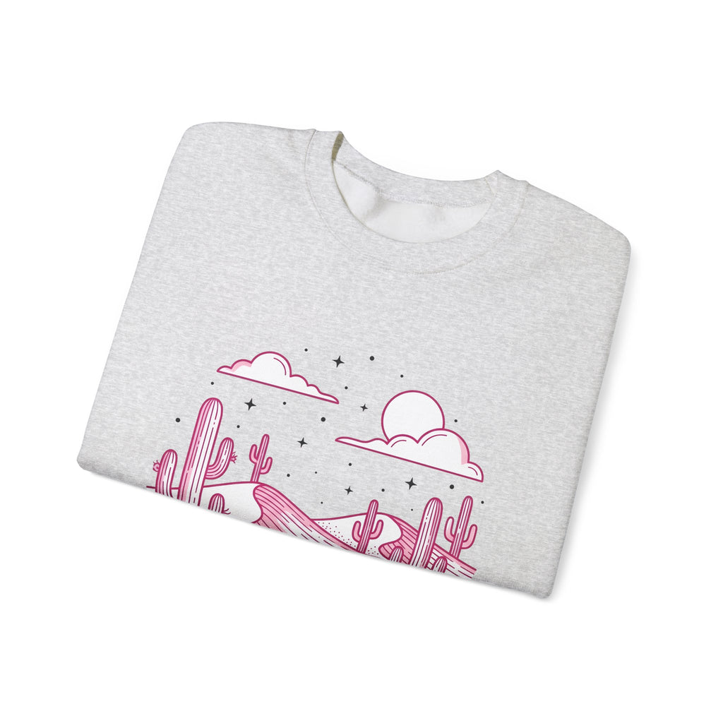 Desert Plant Desert Wilderness Gift Modern Cactus Desert Fan Succulent Wilderness Line Sweatshirt