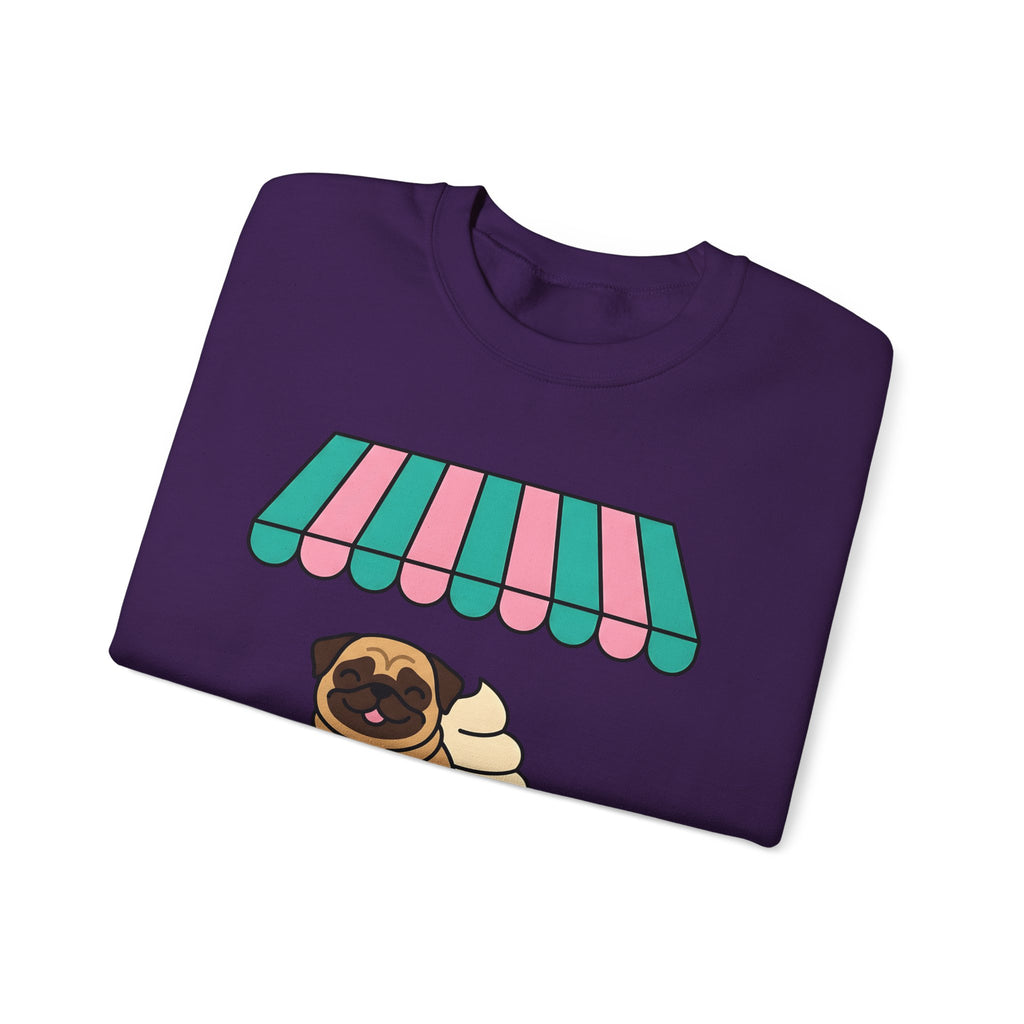 Pug Coffee Sweatshirt Sweatshirt Dog Java Gift Women Sweet Sweatshirt Coffee Sweatshirt Sweatshirt Dog Fan Coffee Sweatshirt Java Graphic Animation Bean Pile Sweatshirt