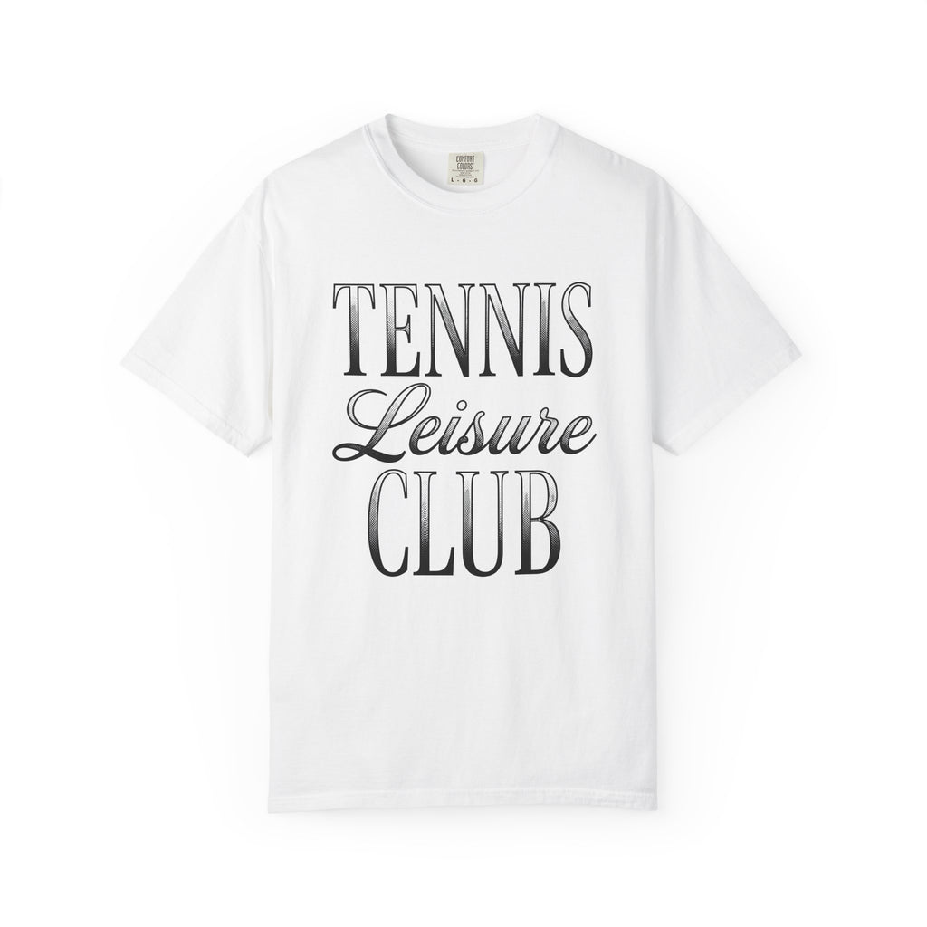Tennis Club Tennis Fitness Gift Vintage Tennis Team Tennis Fan Athletic Workout Classic Script T-Shirt