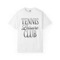 Tennis Club Tennis Fitness Gift Vintage Tennis Team Tennis Fan Athletic Workout Classic Script T-Shirt