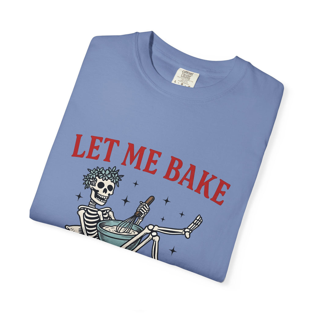 Skeleton Chef T-Shirt Funny Desserts Gift Women Pop Art T-Shirt Skeleton T-Shirt Humor Fan Comic T-Shirt Pastry Graphic Old School Mixing Bowl